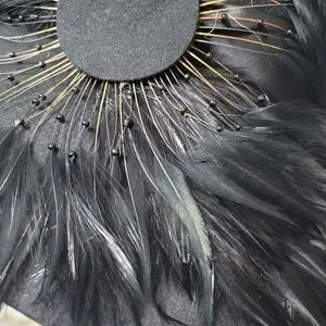 Rare Vintage 1960s - 70s Michael Howard, Mr. Charles, feathered wool hat black f Vintage | Accessories | Rare Vintage 96s 70s Michael Howard  main image 3